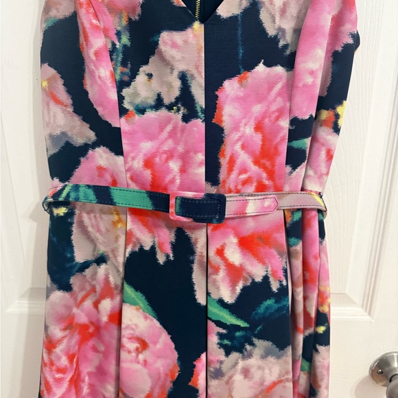 Eliza J Midi Fit and Flare Floral Dress - Picture 2 of 5